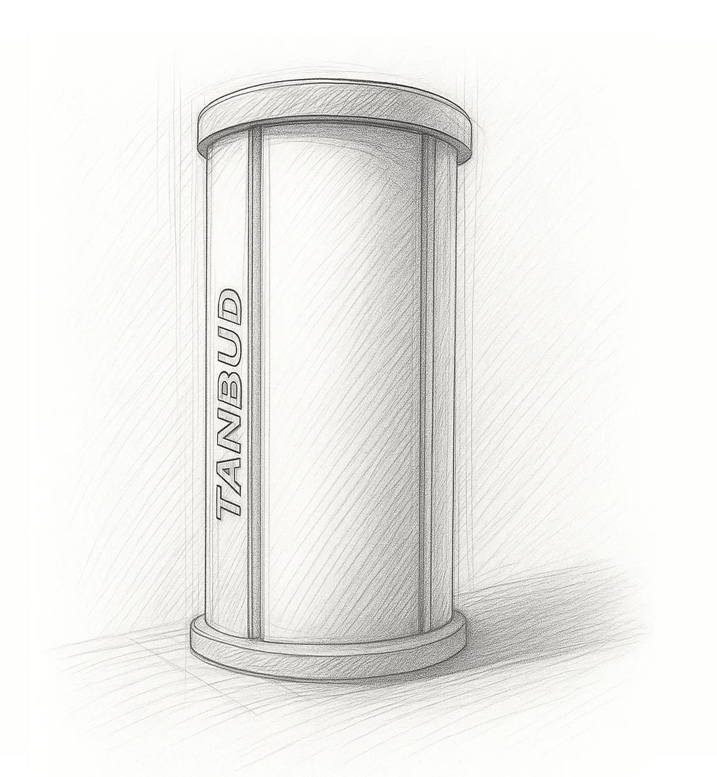 TANBUD Tanning Pod - Closed View